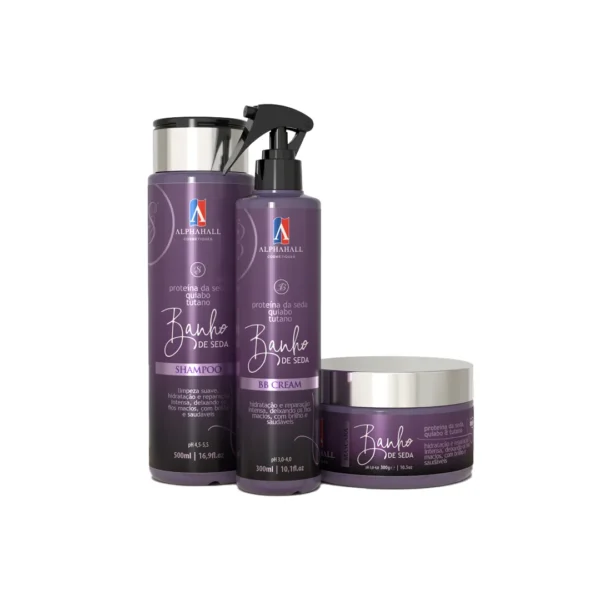 Kit Banho de Seda 3 Passos